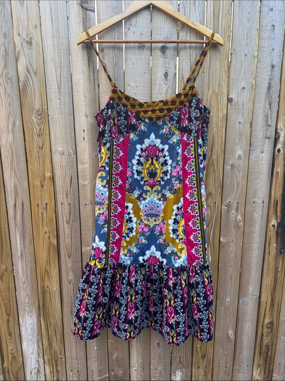Anthropologie zadie Velvet slip dress